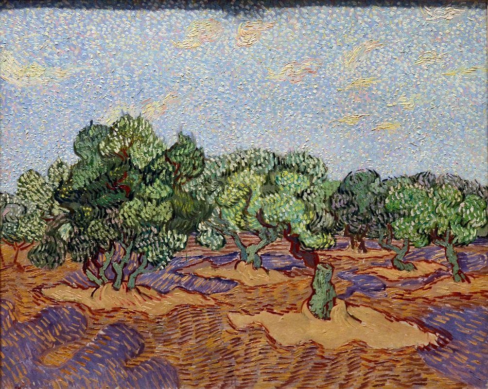 14 Olive Trees - Vincent van Gogh 1889 - New York Metropolitan Museum of Art